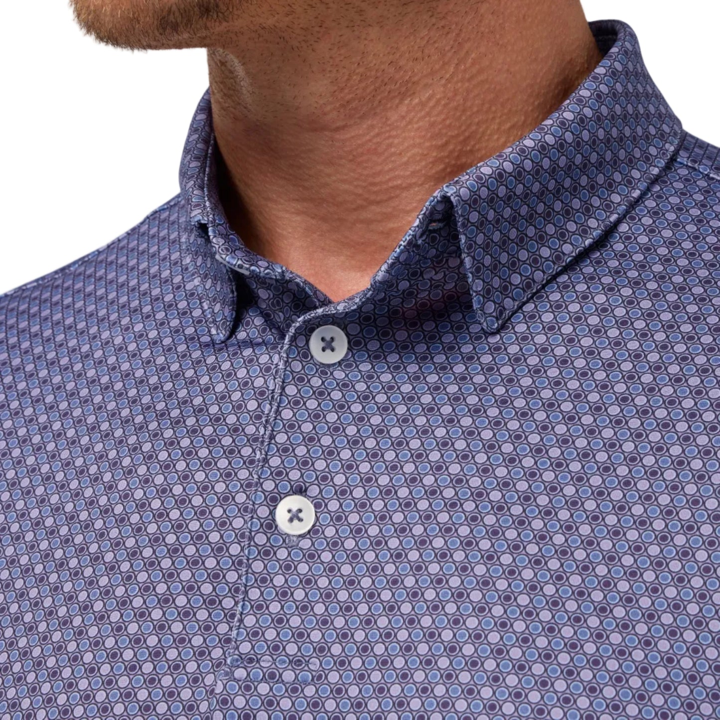 Mizzen+Main Purple Dusk Multi Circle Versa Polo