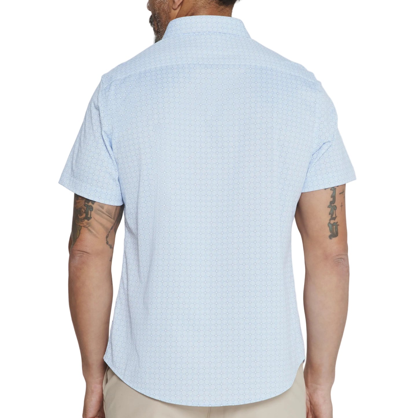 7 Diamonds Light Blue Orion Short Sleeve Shirt