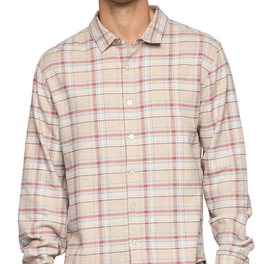 Fundamental Almond Oceanside Jetty Flannel