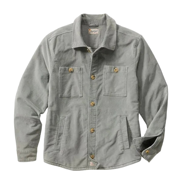 Marine Layer Slate Max Moleskin Overshirt