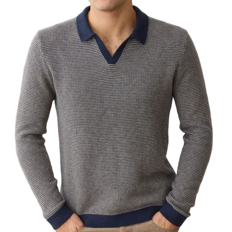Marine Layer Navy Liam Sweater Polo