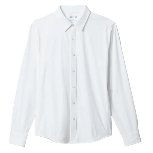 Rhone White Slim Fit Commuter Shirt