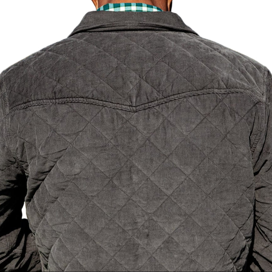 Criquet Midnight Ash Corduroy Quilted Shacket