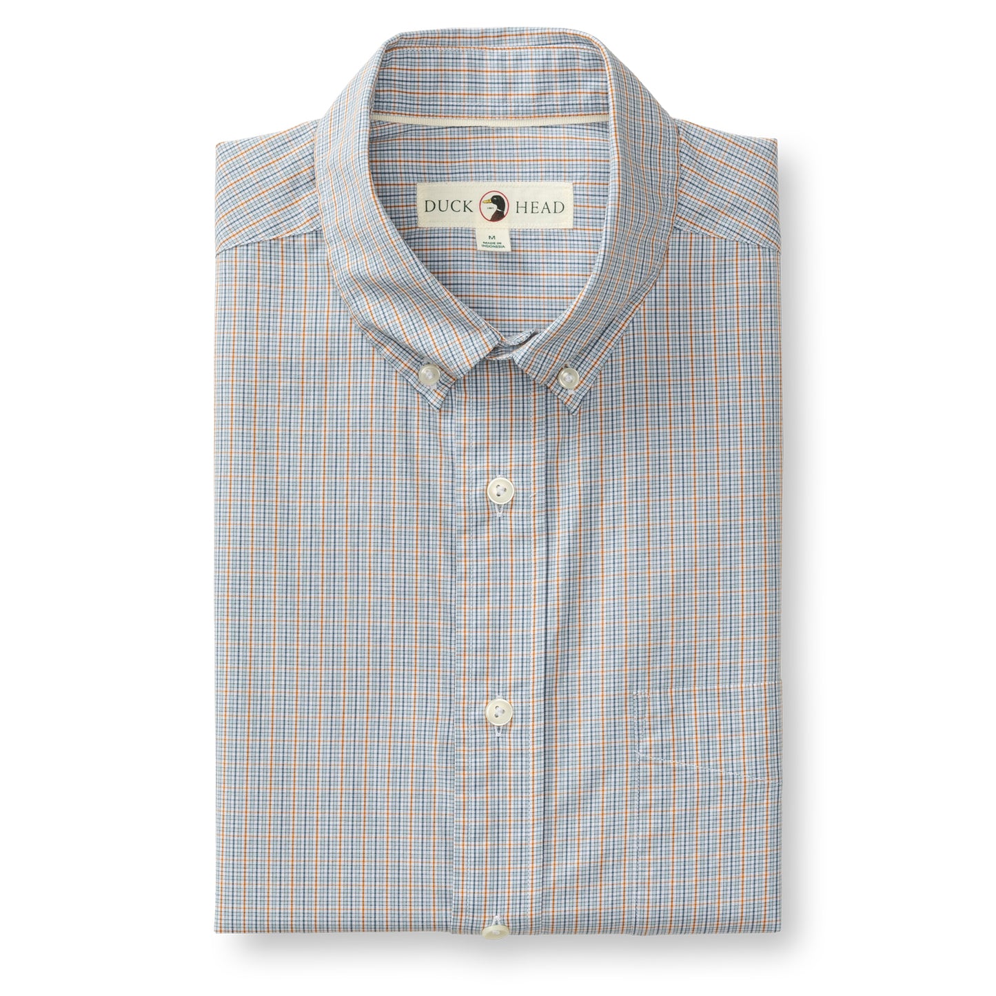 Duck Head Pale Blue Cotton Cashmere Sport Shirt
