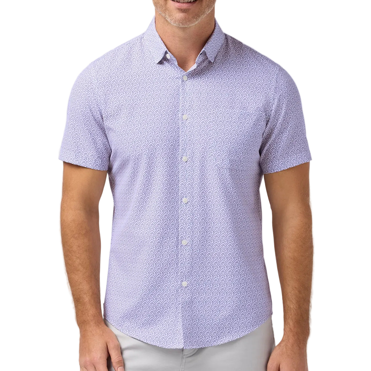 Mizzen+Main Pink Salt Retro Boomerang Leeward Short Sleeve Shirt