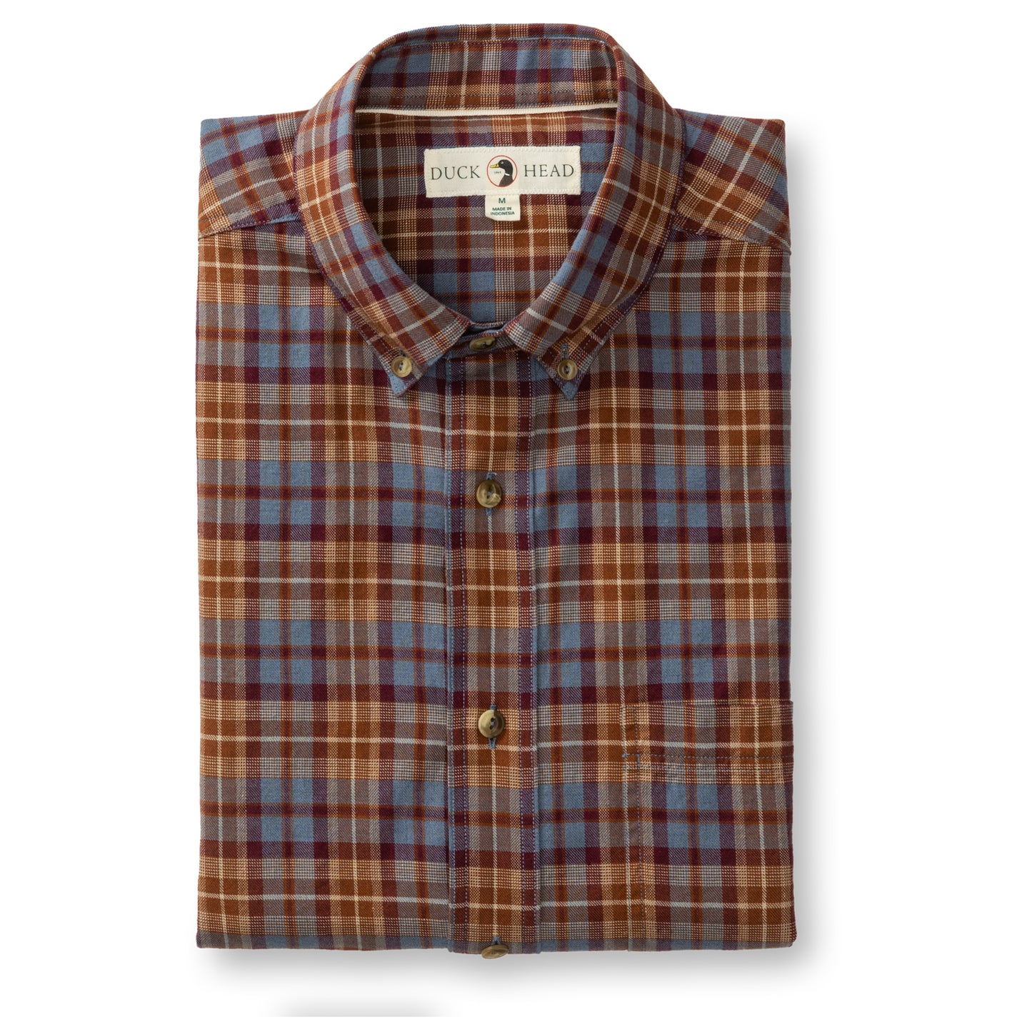 Duck Head Saddle Brown Cotton Wool Sport Shirt