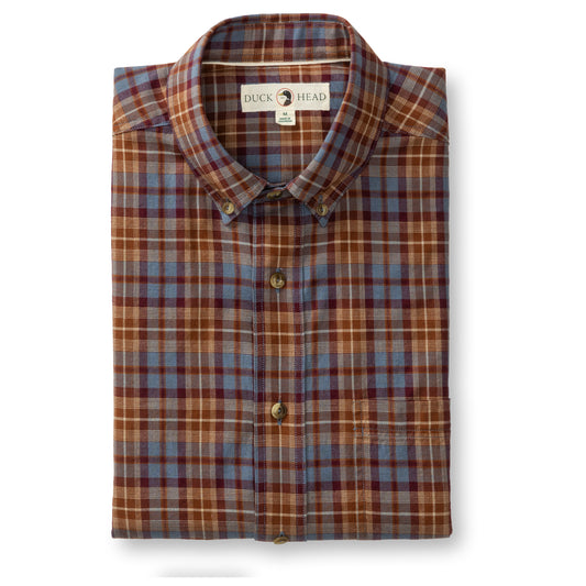 Duck Head Saddle Brown Cotton Wool Sport Shirt