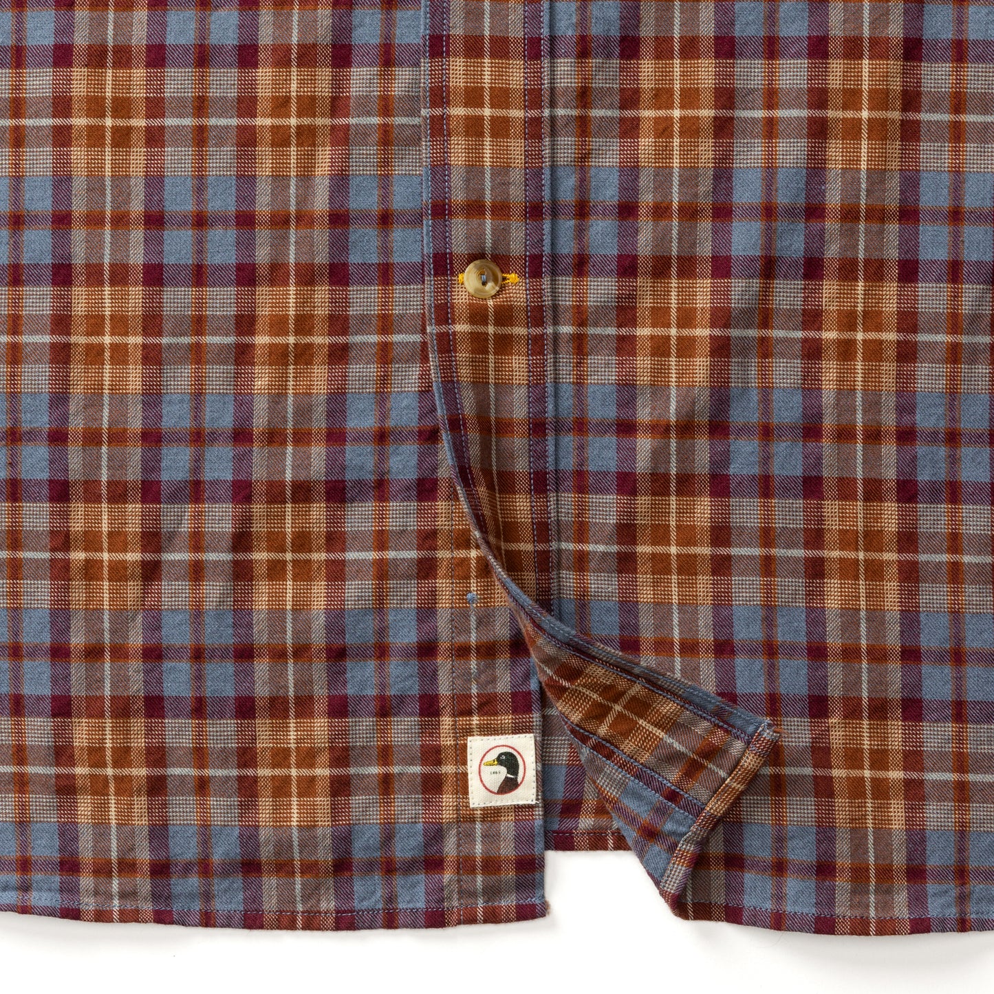 Duck Head Saddle Brown Cotton Wool Sport Shirt