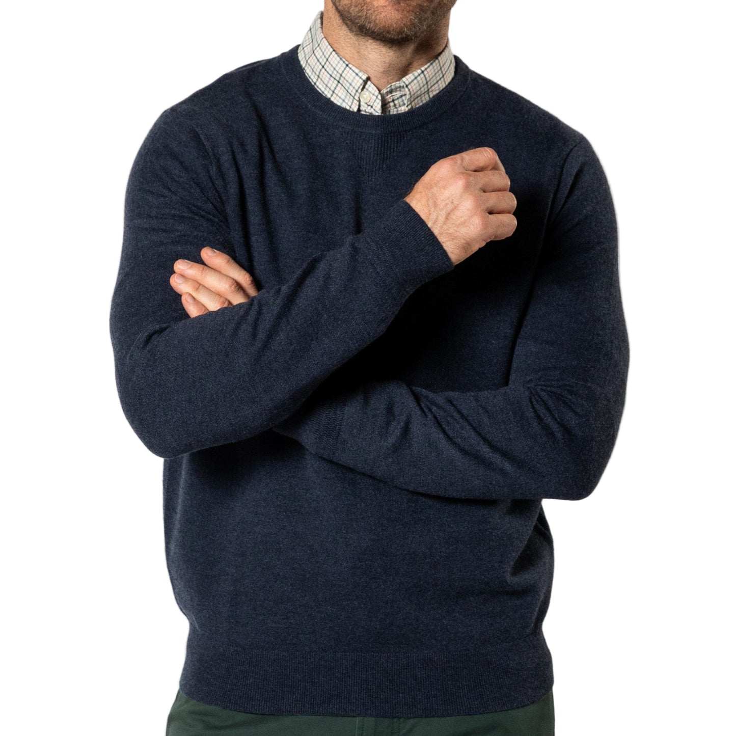 Duck Head Navy Henson Merino Sweater