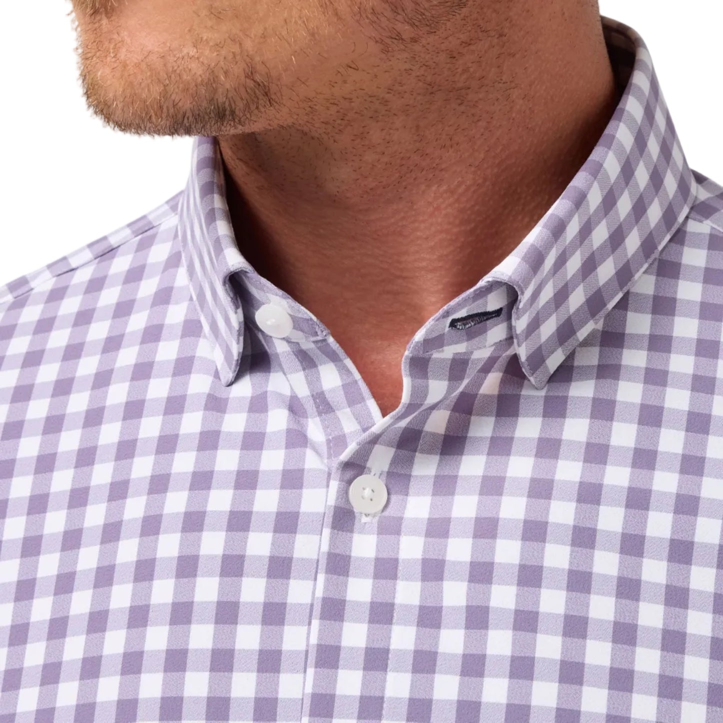 Mizzen+Main Purple Dusk Madison Check Leeward Long Sleeve Shirt