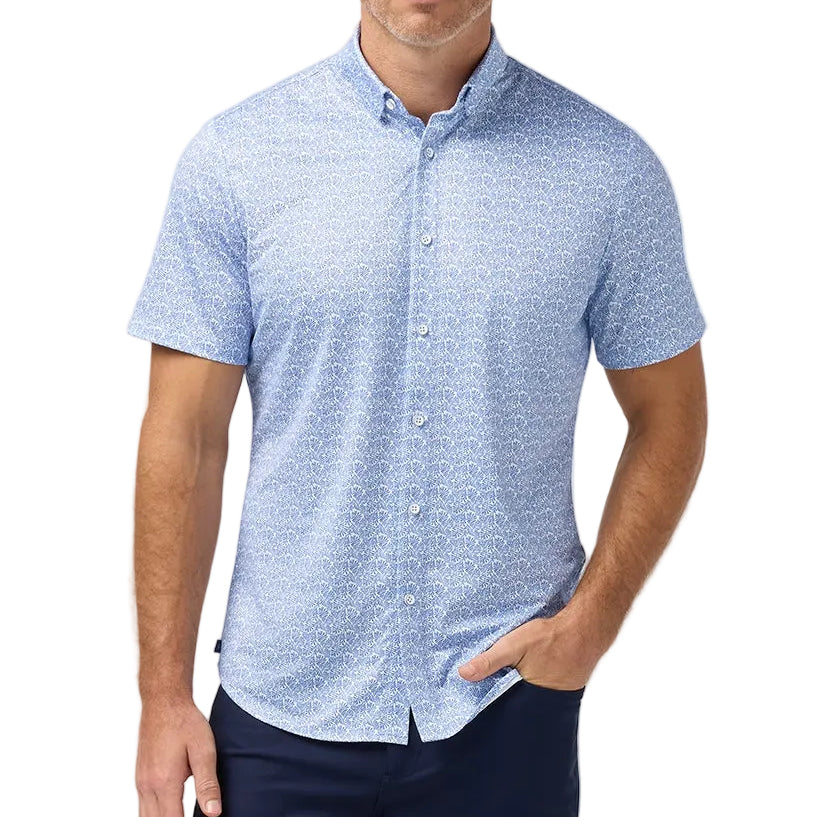 Mizzen+Main Coastal Fjord Palm Print Halyard Shirt