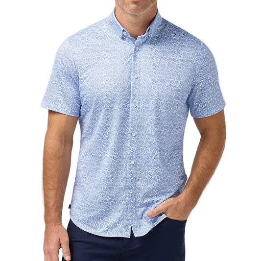 Mizzen+Main Coastal Fjord Palm Print Halyard Shirt