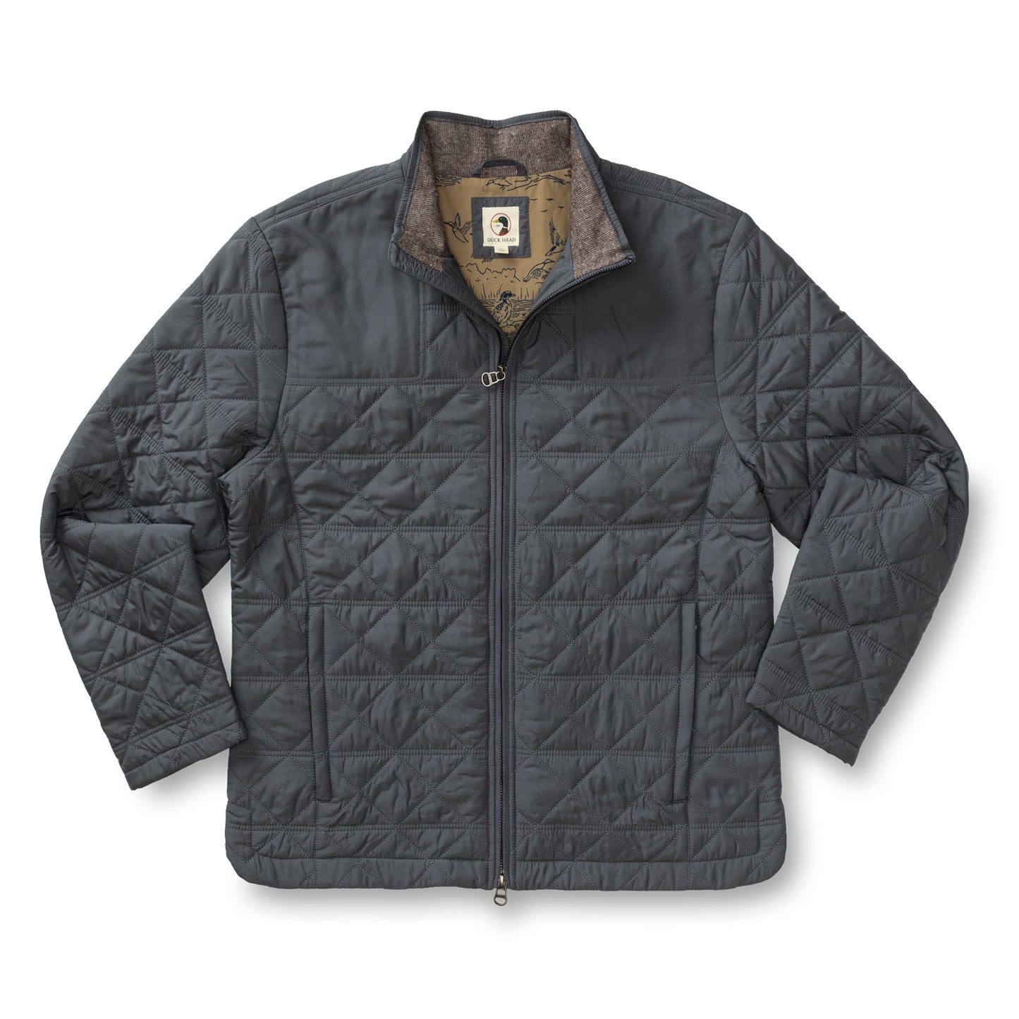 Duck Head Ocean Grey Fremont Quilted Jacket