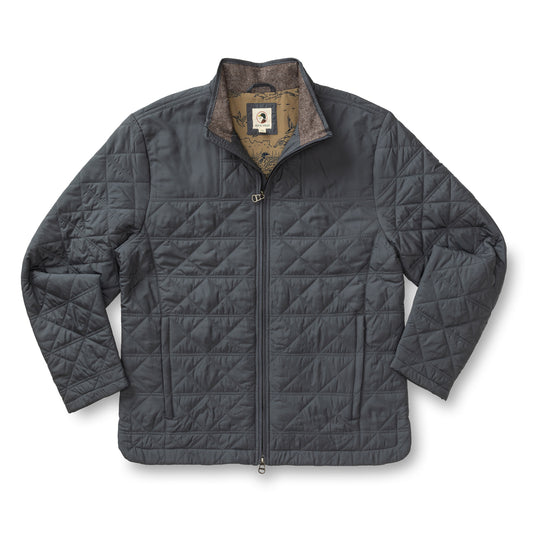 Duck Head Ocean Grey Fremont Quilted Jacket