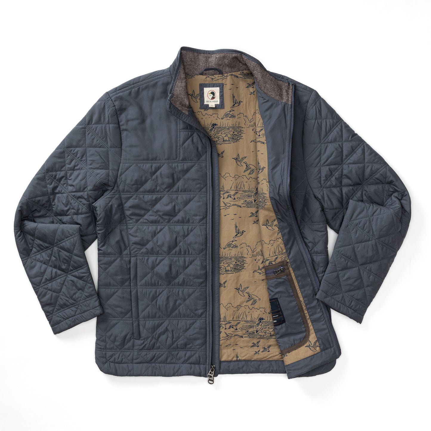 Duck Head Ocean Grey Fremont Quilted Jacket