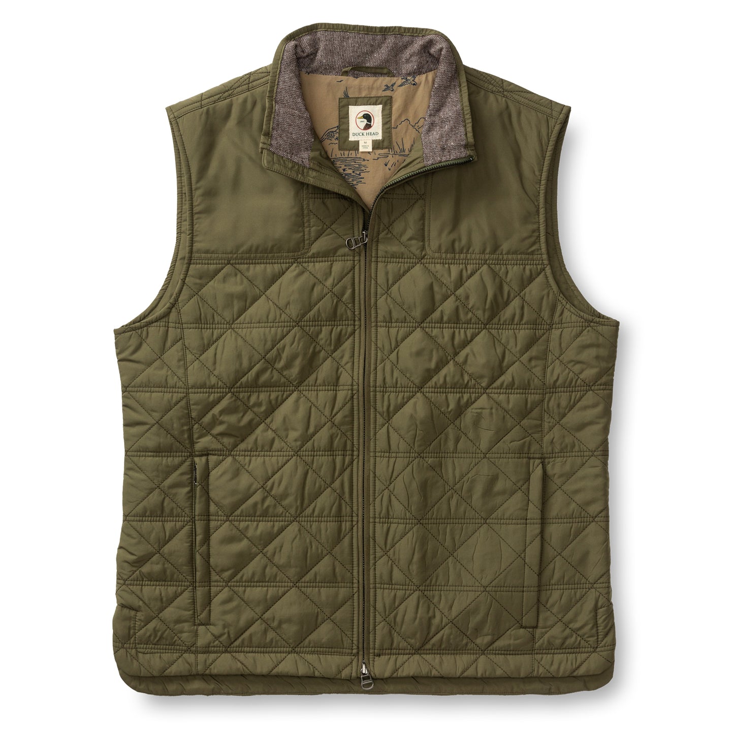 Duck Head Olive Fremont Quilted Vest