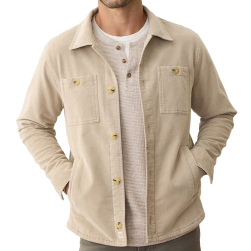 Marine Layer Taupe Max Moleskin Overshirt