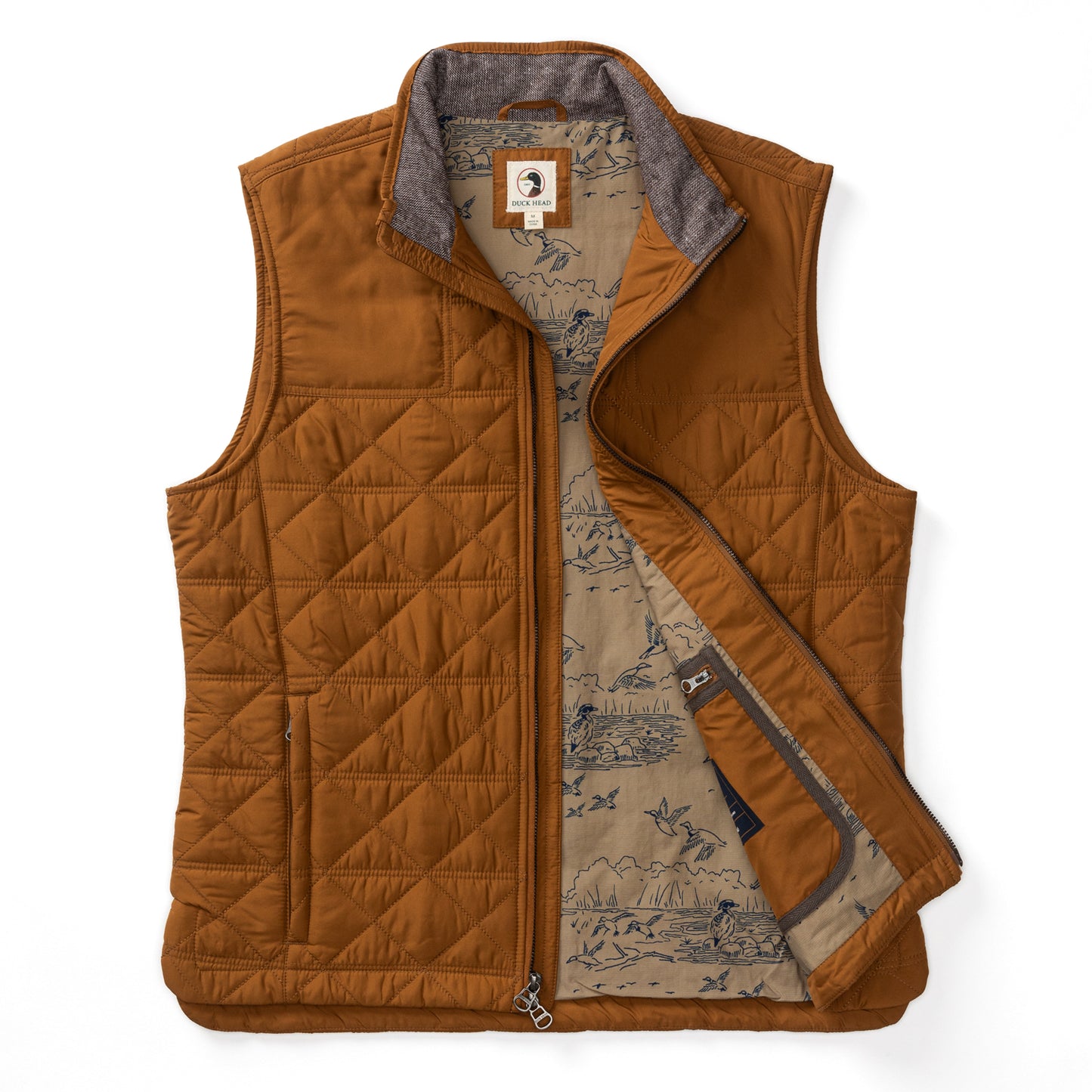 Duck Head Dark Amber Fremont Quilted Vest
