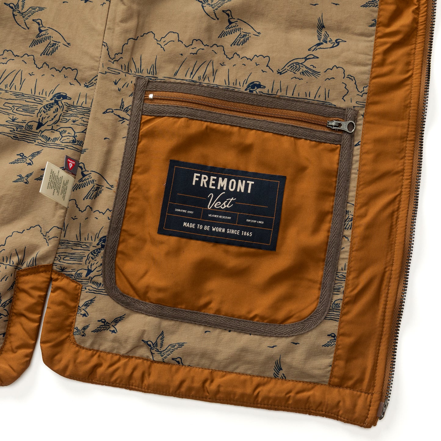 Duck Head Dark Amber Fremont Quilted Vest