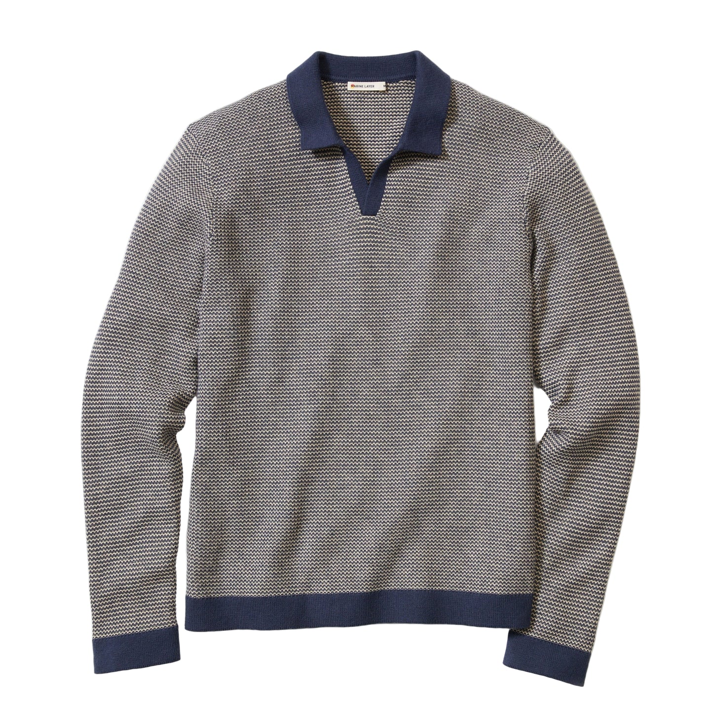 Marine Layer Navy Liam Sweater Polo
