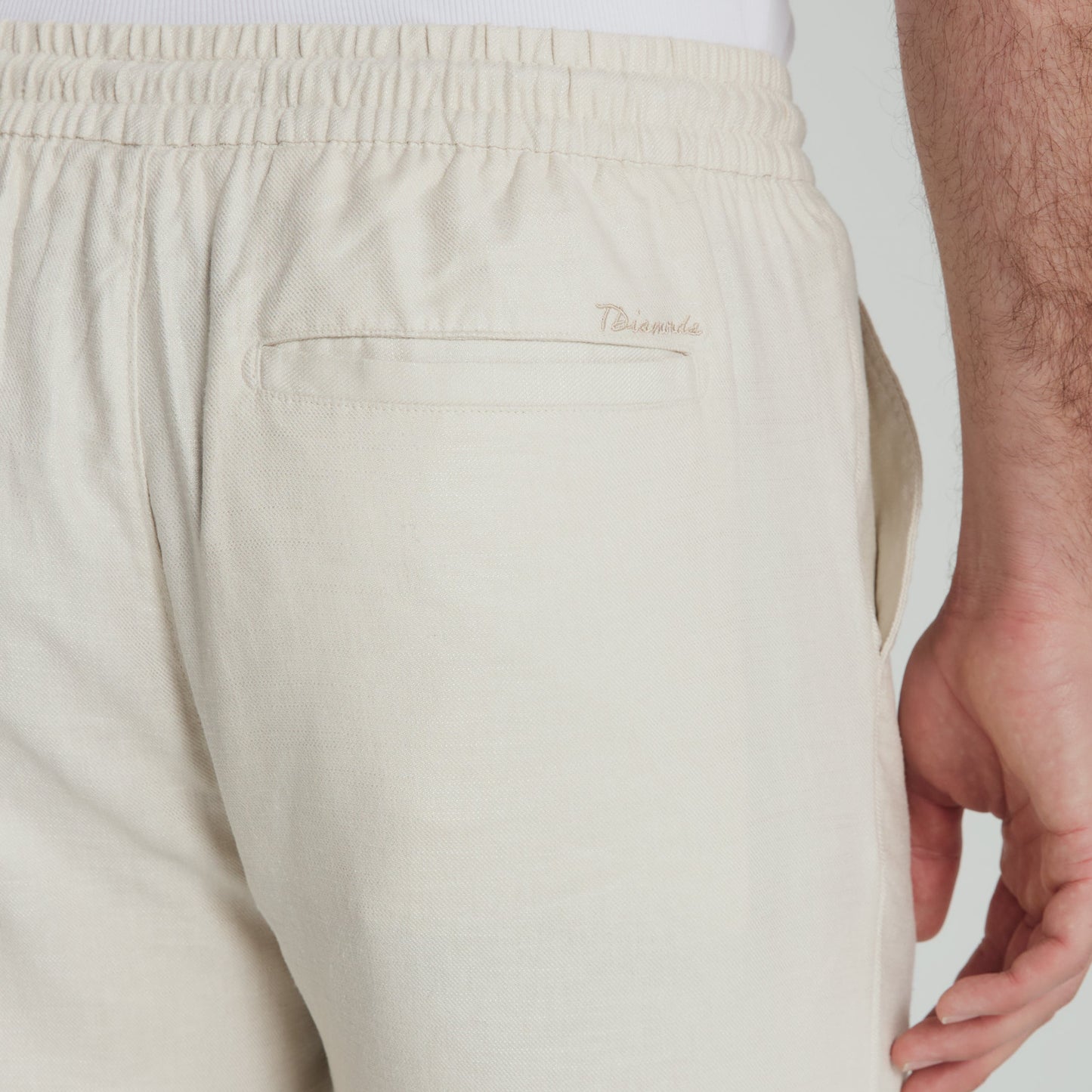 7 Diamonds Tan Isley Linen Pant