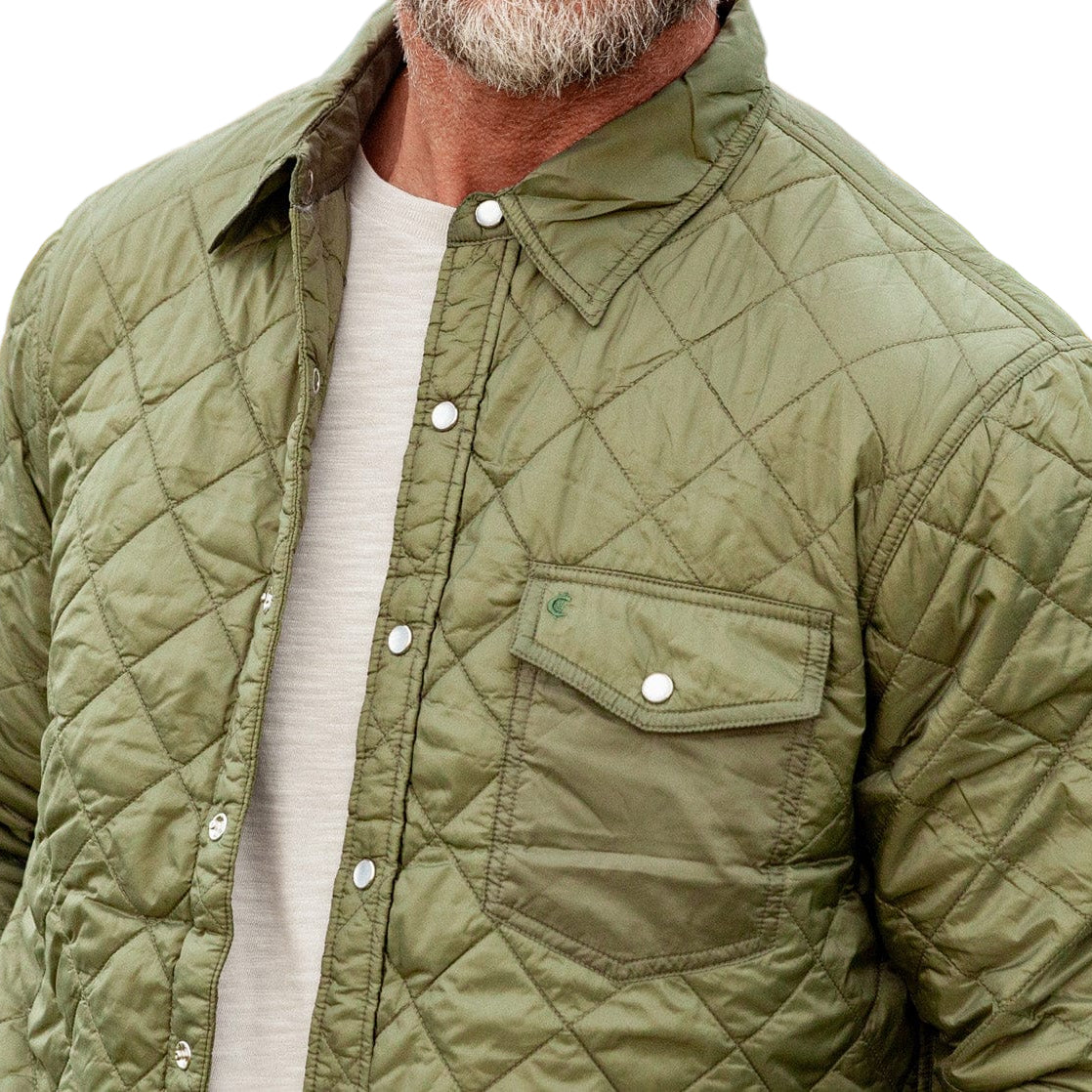 Criquet Olive Quilted Shacket