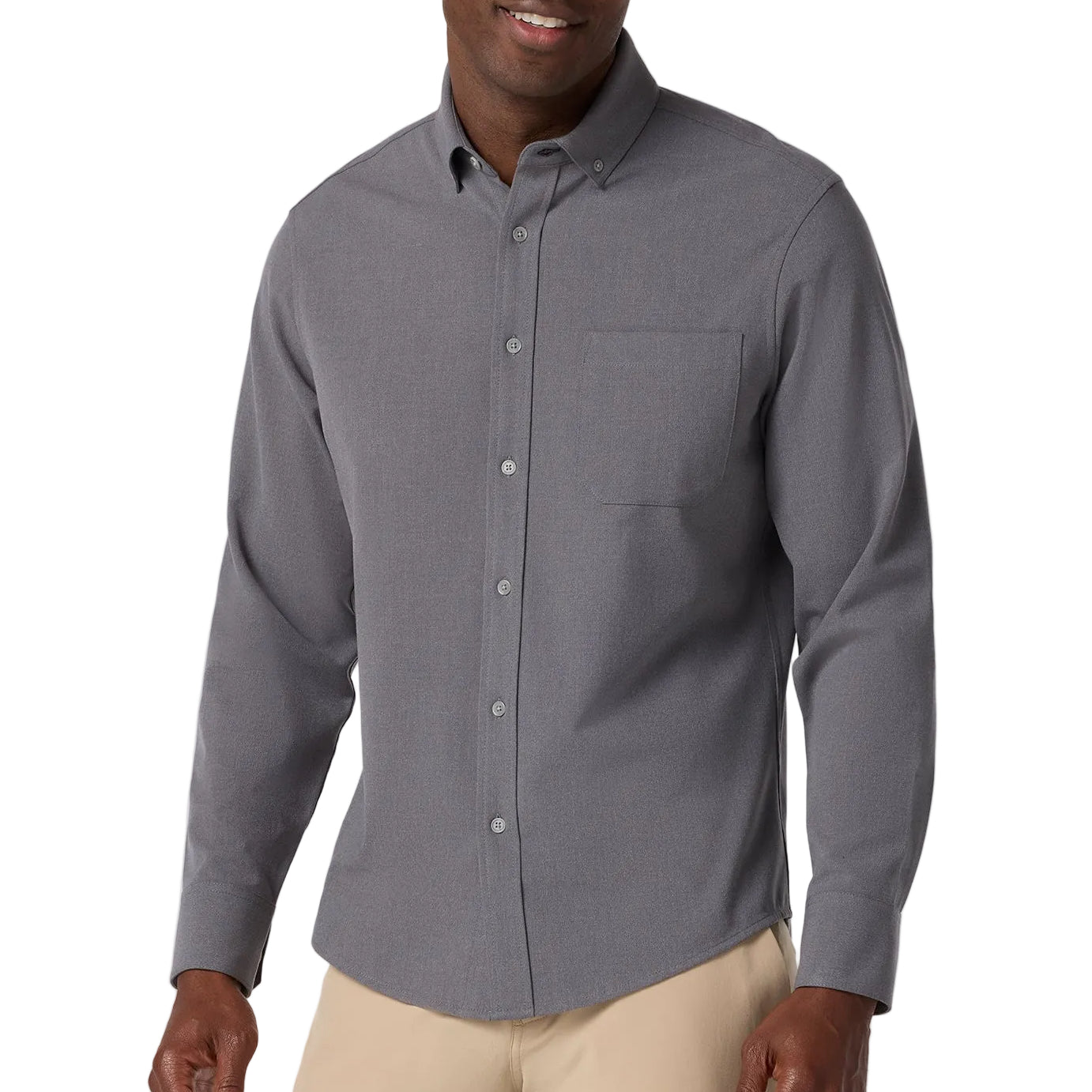 Mizzen+Main Pewter Heather City Flannel