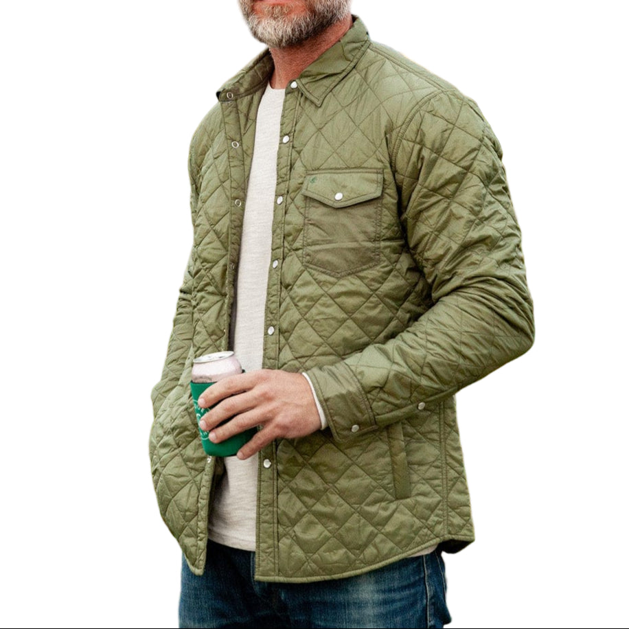 Criquet Olive Quilted Shacket