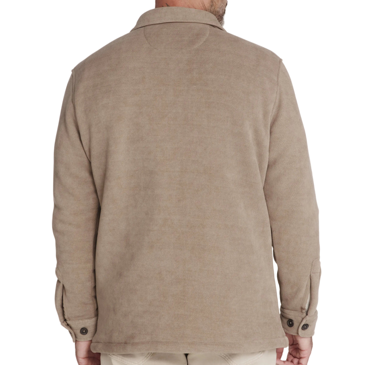 7 Diamonds Tan Harbor Corded Sherpa Shacket
