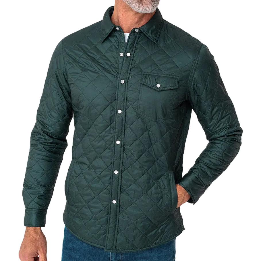 Criquet Hunter Green Quilted Shacket