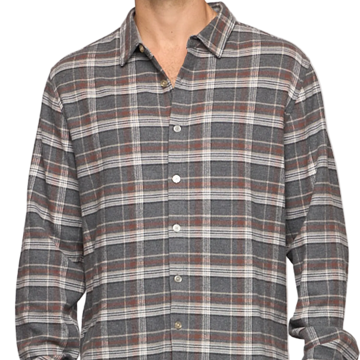 Fundamental Graphite Oceanside Jetty Flannel