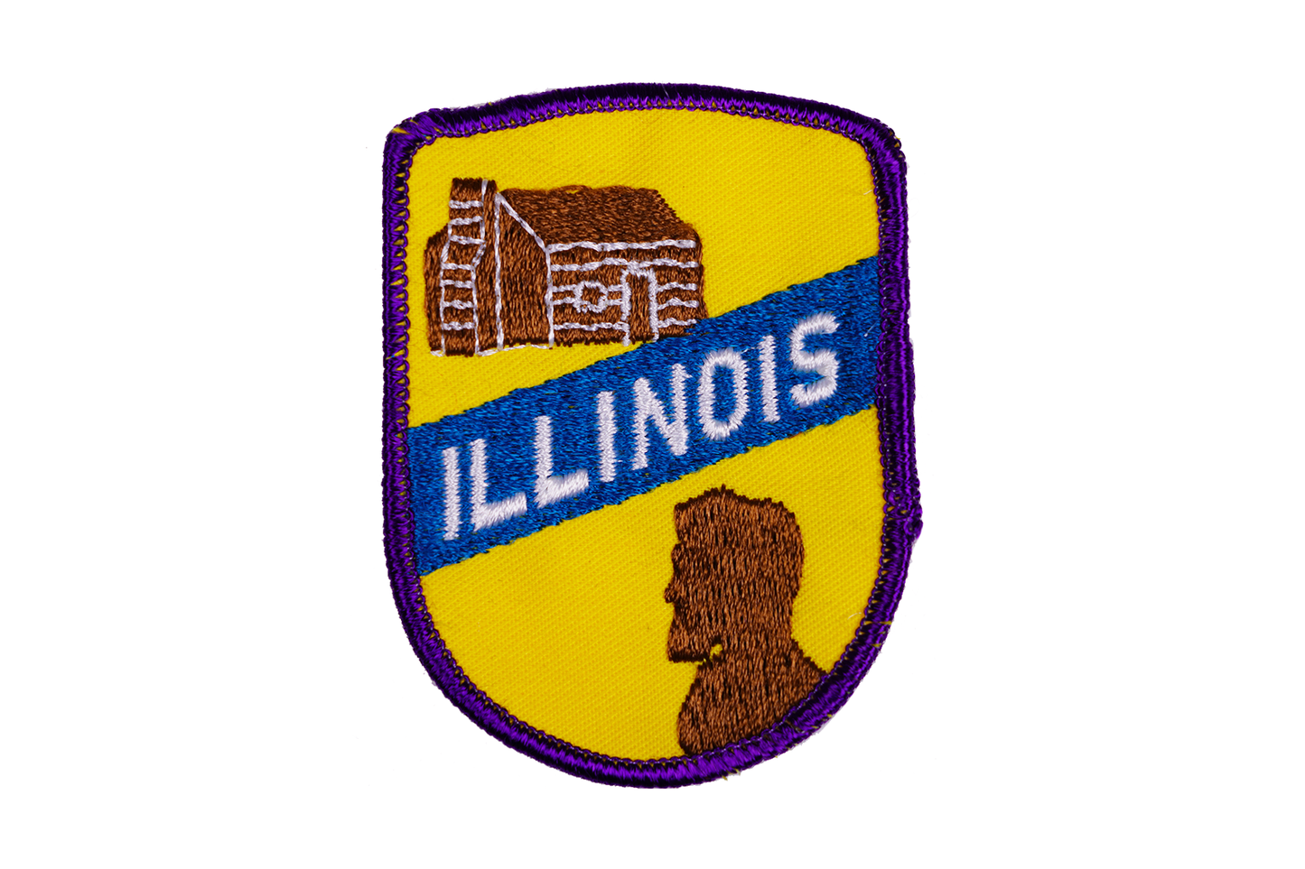 Vintage Illinois Embroidered Patch