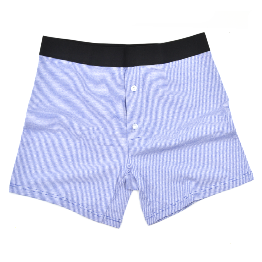 Light Blue Striped Boxer Brief